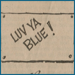 Newspaper cartoon for Luv Ya Blue