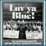Newspaper ad featuring Luv Ya Blue night