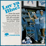 Joske's magazine ad featuring Luv Ya Blue