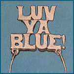 Newspaper ad featuring Luv Ya Blue jewelry